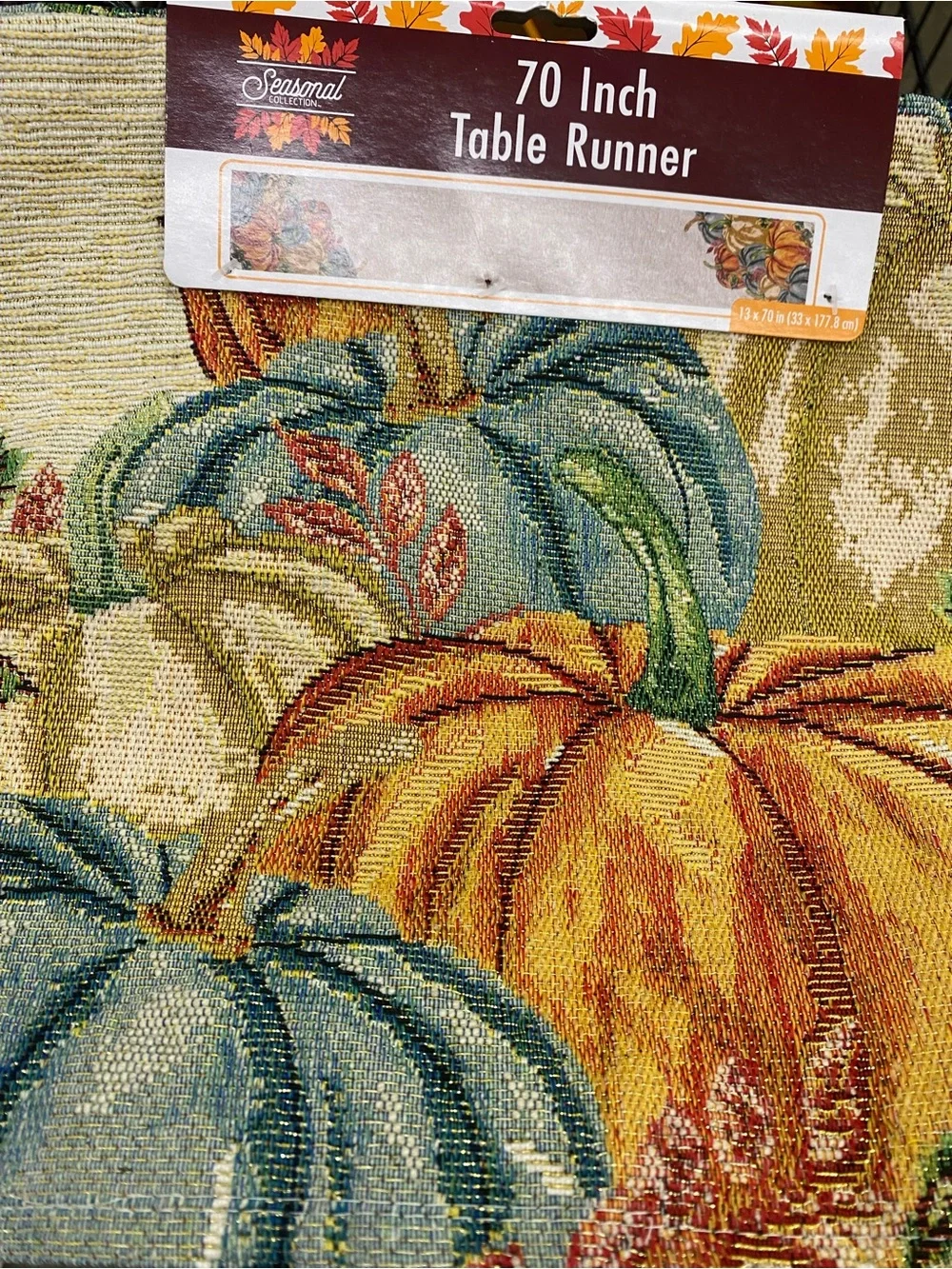 Barmal 70 Inch Table Runner Floral Multicolor NWT